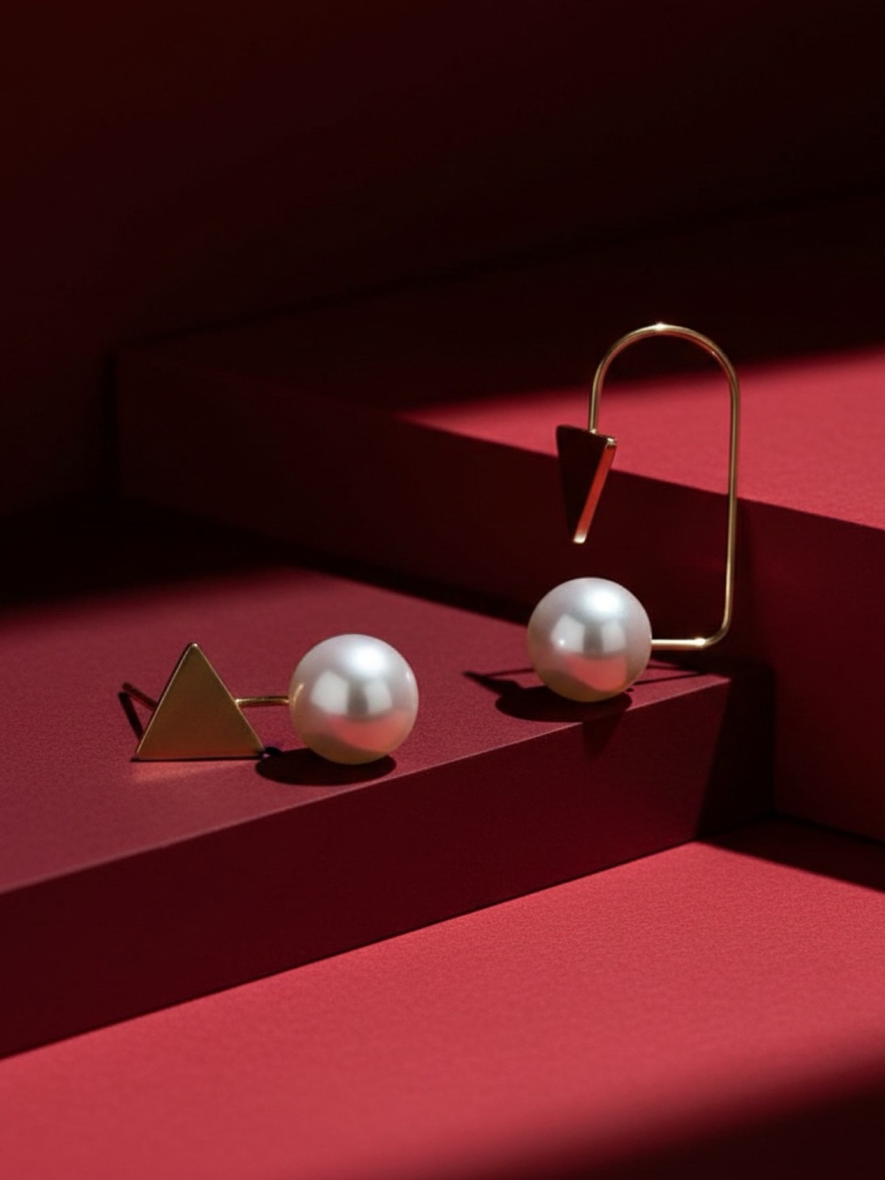 Elegant Gold and Pearl Drop Earrings
